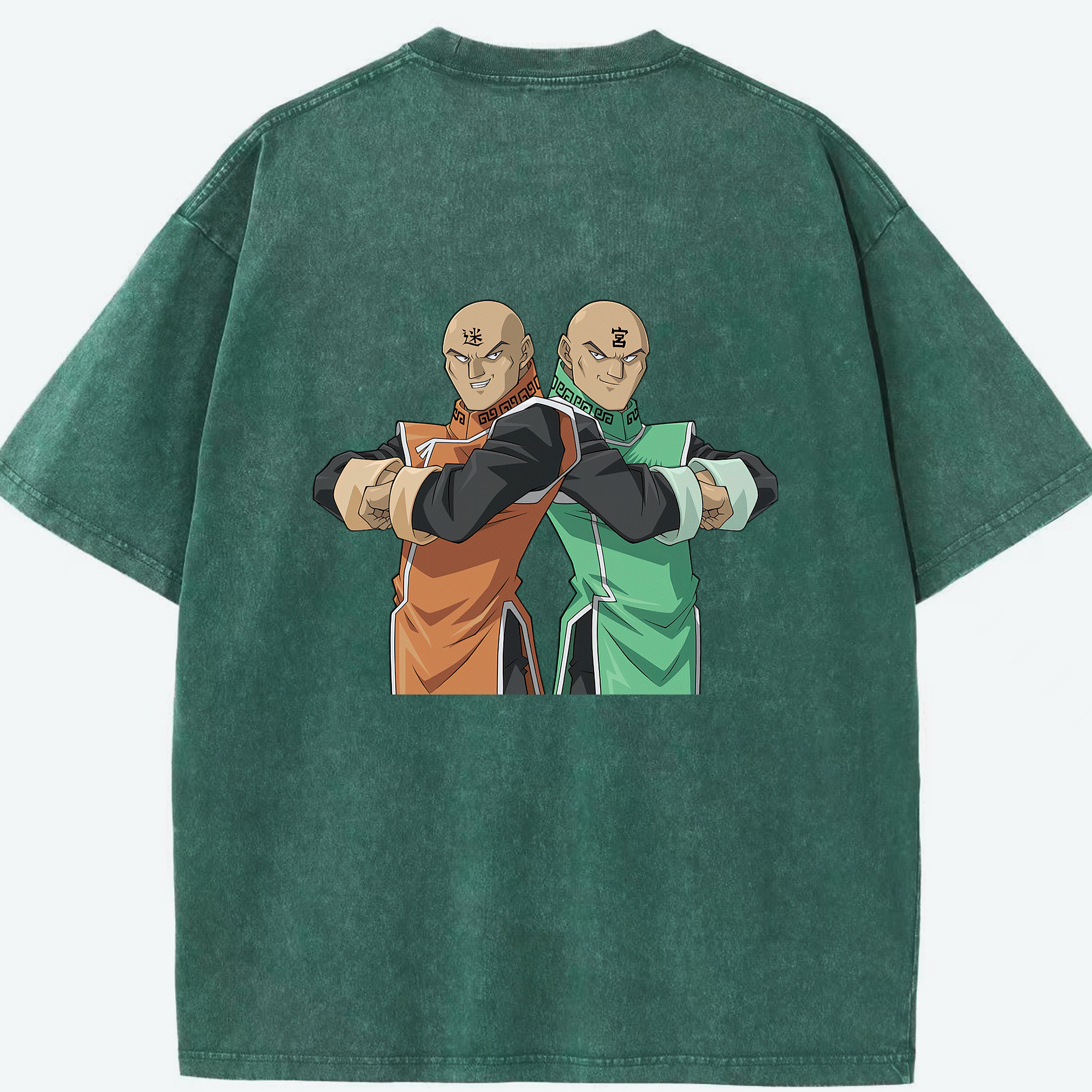 （画像用） 遊☆戯☆王 Yu-Gi-Oh! 綿100% ヴィンテージ風 半袖Tシャツ（背面プリント）